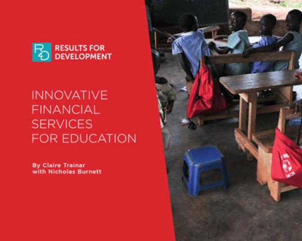 Innovative Financial Services for Education
