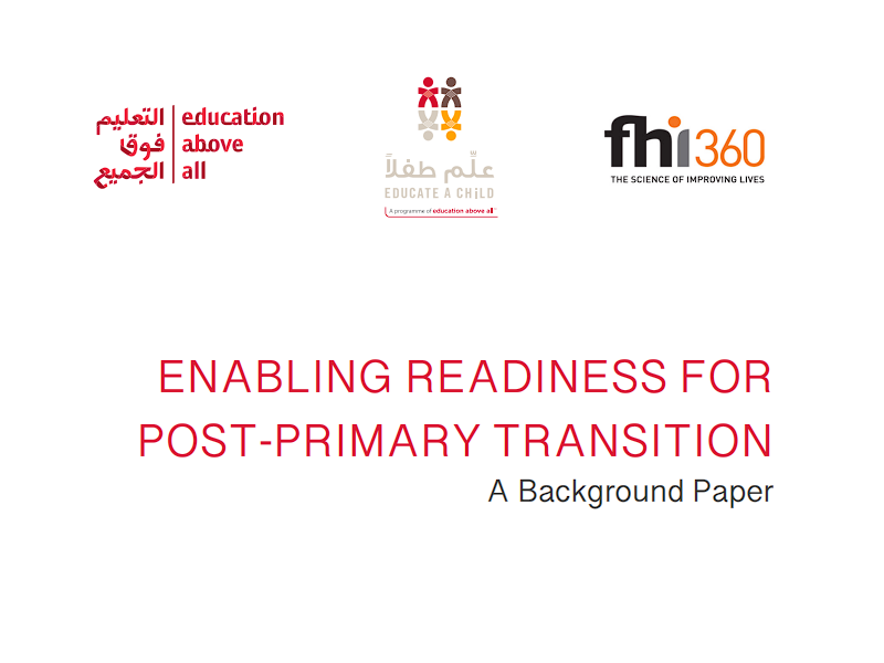 Enabling Readiness for Post Primary Transition