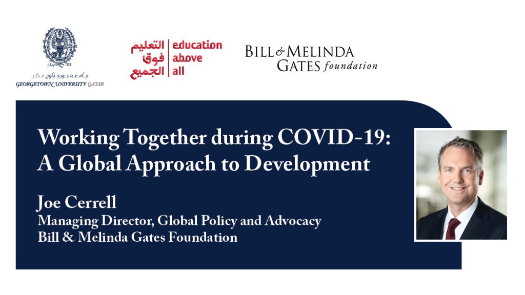 Working Together during COVID-19: A Global Approach to Development